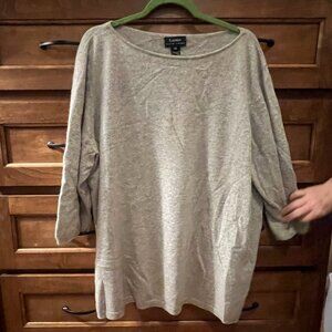 3X Lauren Boatneck Cashmere Sweater